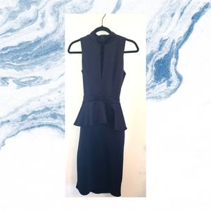 Asos Keyhole Neckline Backless Peplum Dress